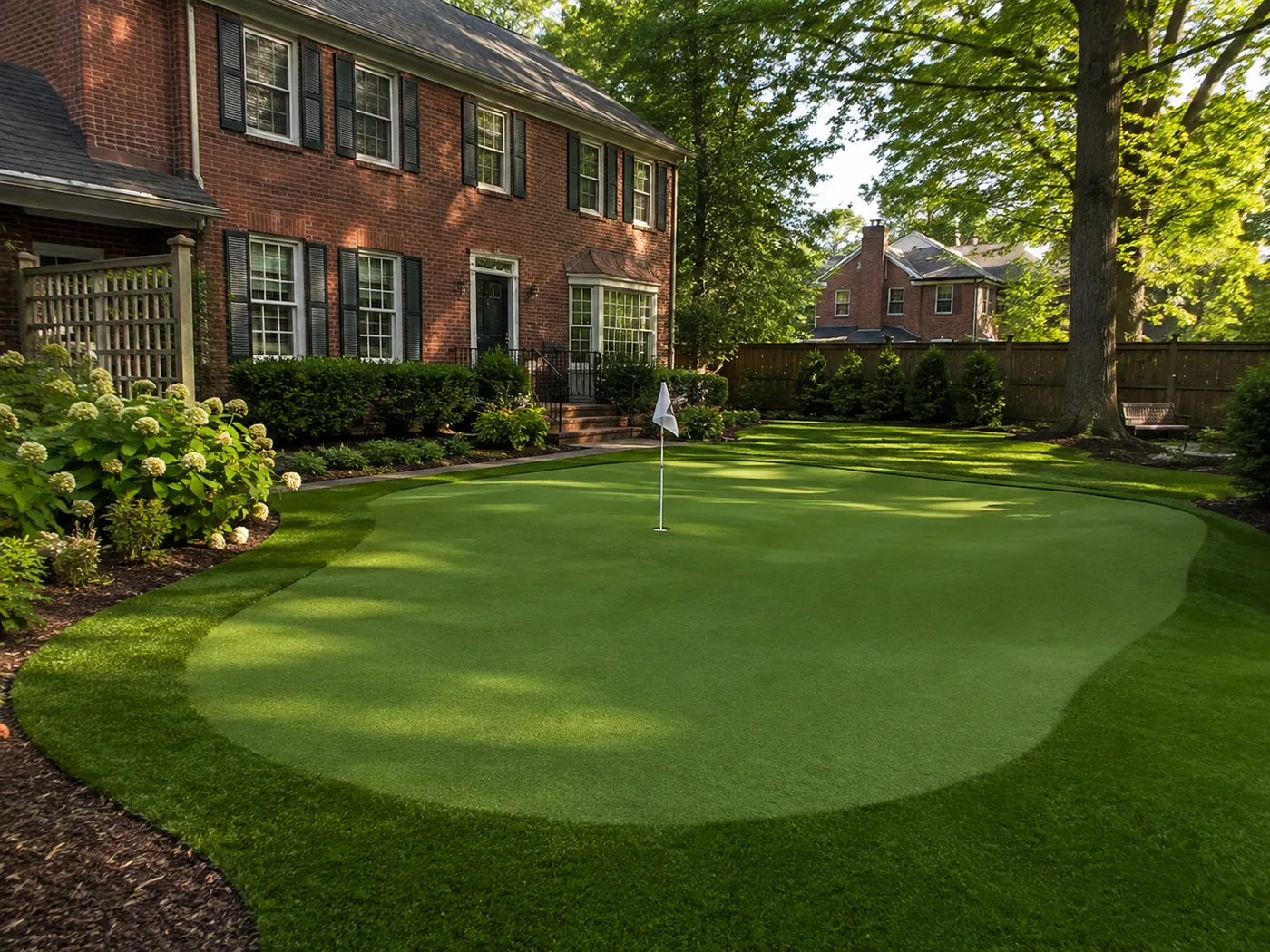 Backyard putting green Lexington KY