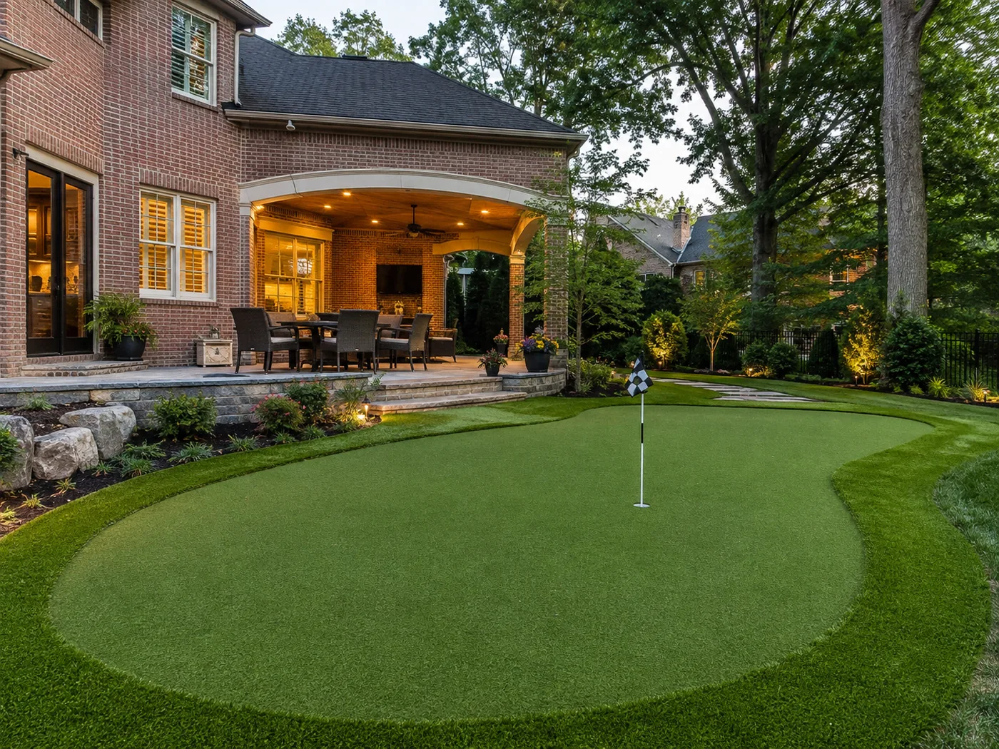 Backyard putting green Lexington KY