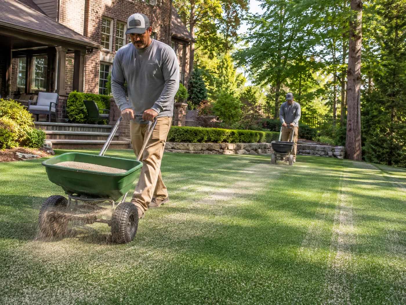 Artificial turf installation detail