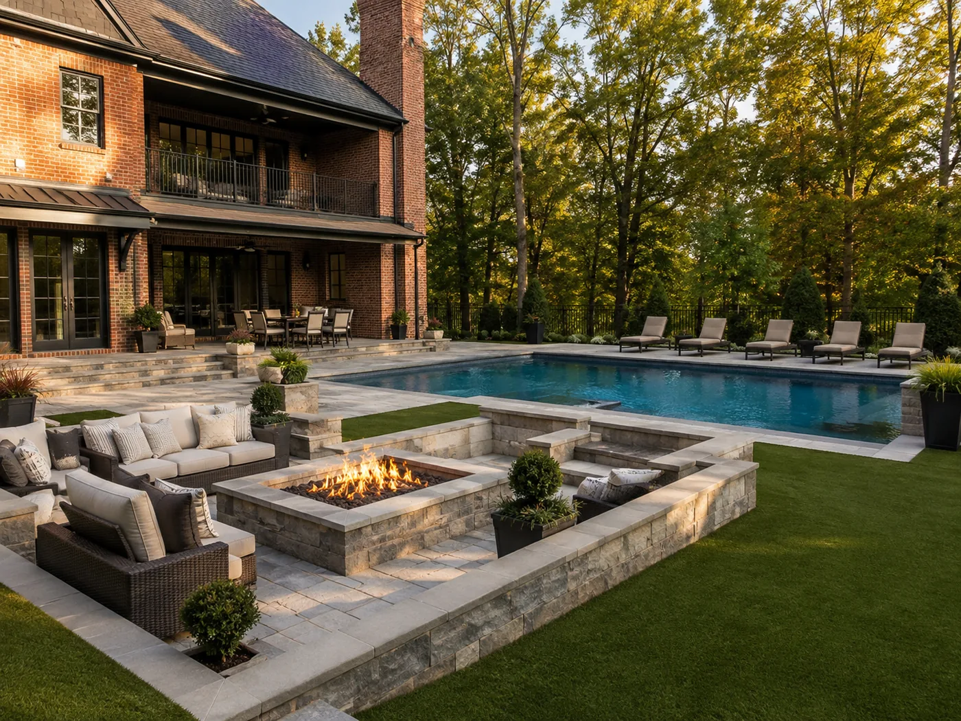 Artificial turf around pool Lexington KY