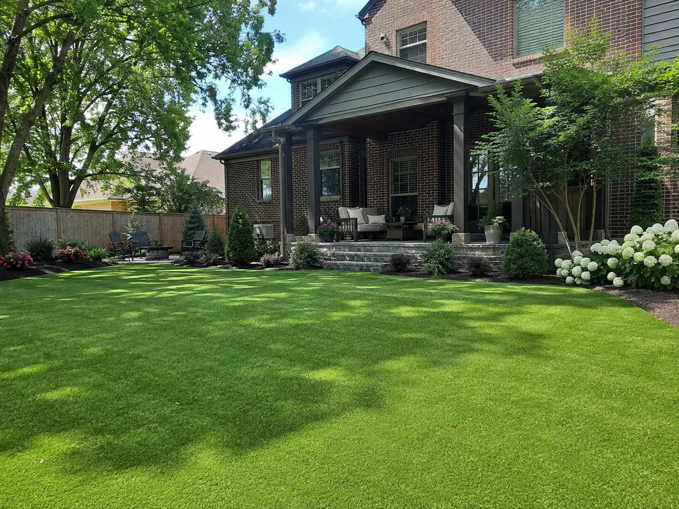 Artificial grass lawn in Lexington KY