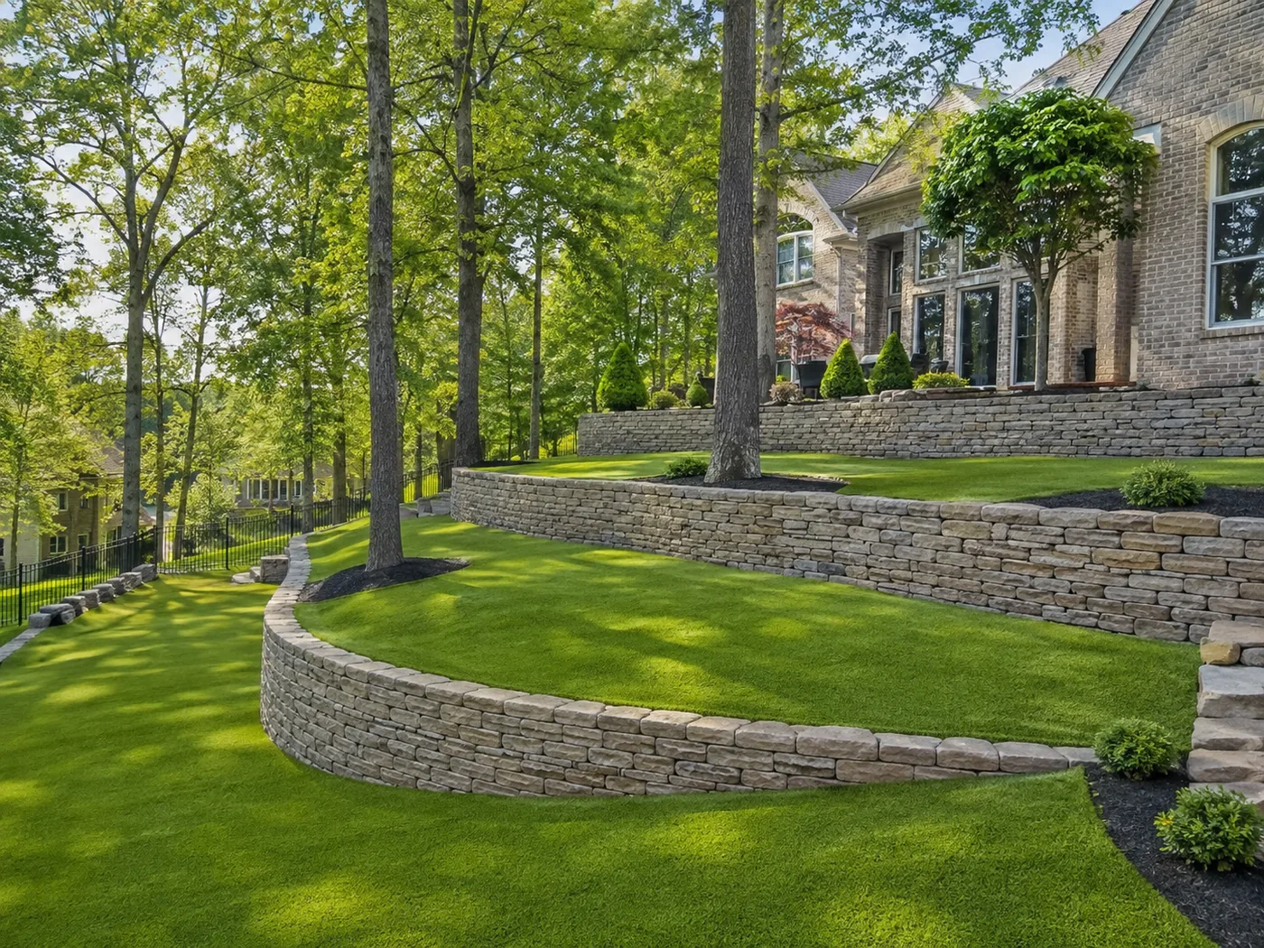 Artificial grass lawn in Lexington KY