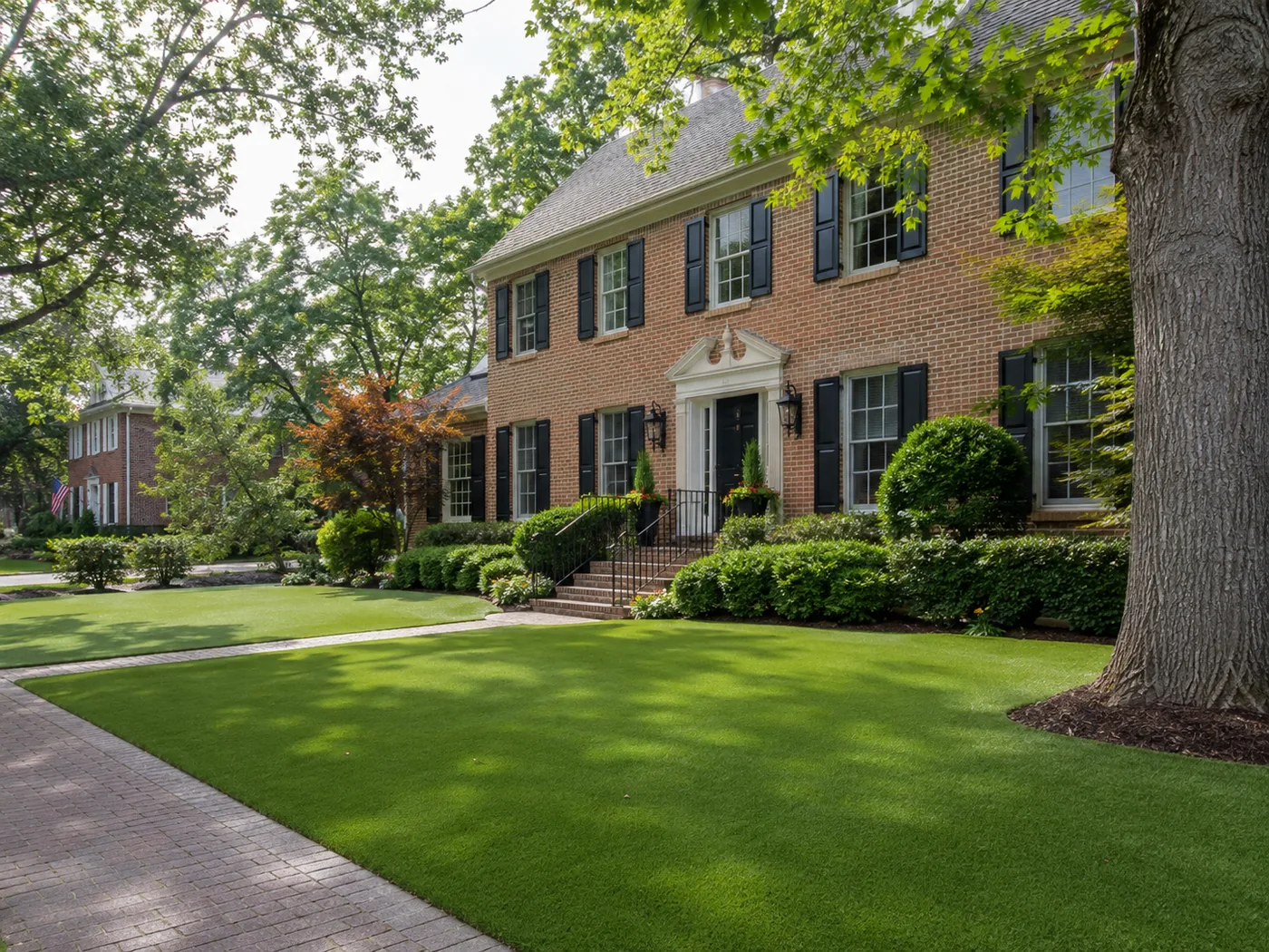 Artificial grass lawn in Lexington KY
